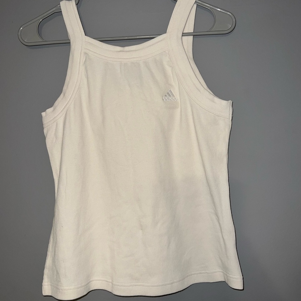 NWT cream ribbed Adidas tank top